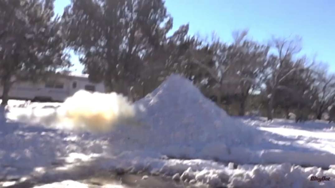 Tannerite VS Snow Pile! - The Why Not Guys