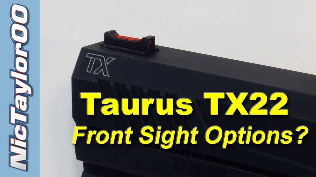 Taurus TX22 Fiber Front Sight Install