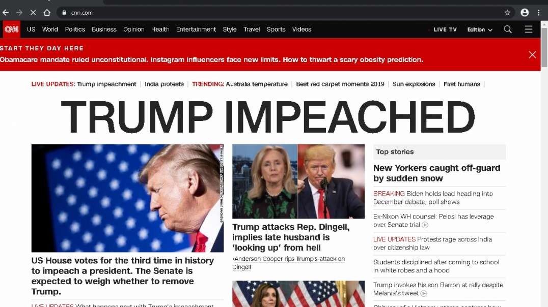 12-18-2019 TRUMP IS IMPEACHED 11-3-20 TRUMP WILL BE RE-ELECTED.mp4