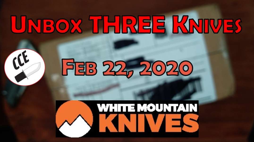 Unboxing 3 KNIVES from WhiteMountainKnives.com