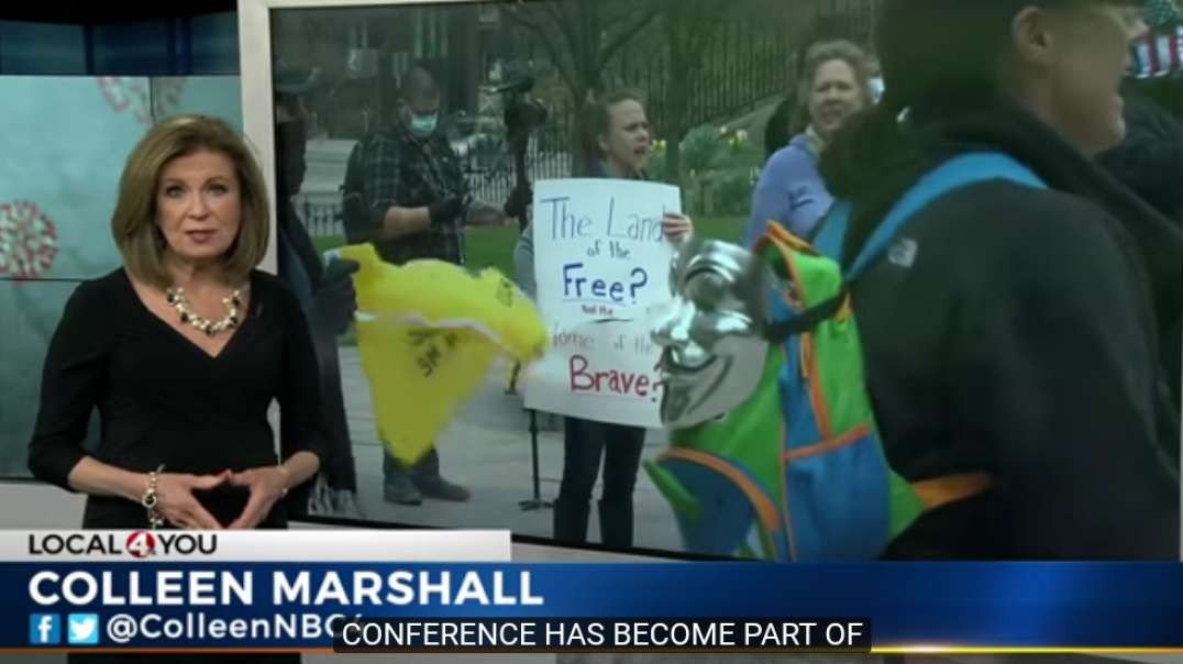 Protests outside statehouse.