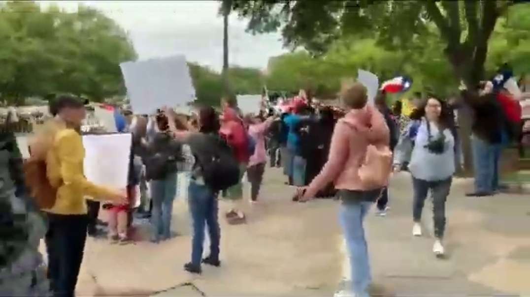 CIA Mossad Zionist Agent Alex Jones Hijacks Texas Protest _ CV19