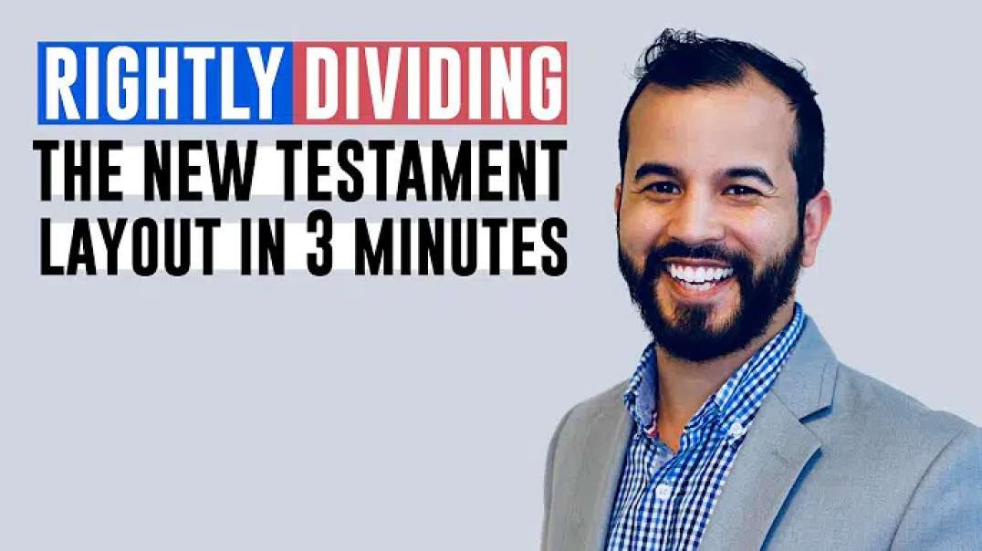 THE NEW TESTAMENT IN 3 MINUTES (HOW IT IS LAID OUT AND RIGHTLY DIVIDING IT)