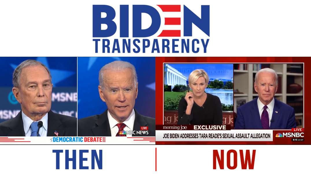 Joe Biden's Transparency  -  Then & Now
