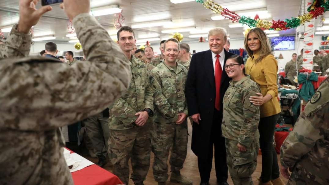 President Trump visiting the troops at Christmas.mp4