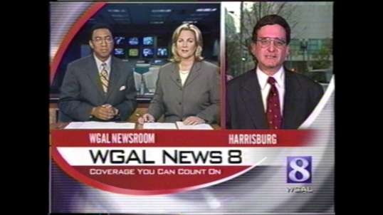 WGAL Channel 8 York, Lancaster, PA   Local News (Palmyra, PA Premire of Luck Numbers Movie) followed by NBC News Election 2000   10-29-2000  Newscast only.mp4