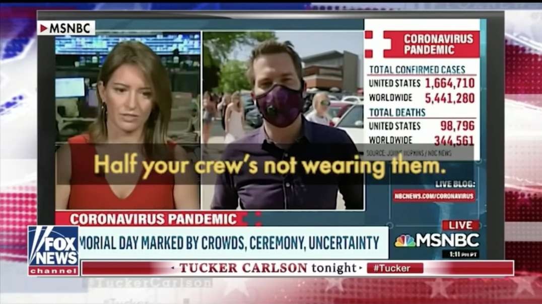 MSNBC Busted, Scold People For Not Wearing Masks