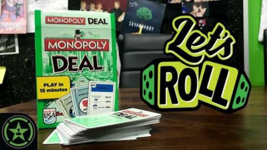 AchievementHunter Play Made In USA Monopoly Deal Card Game - Let's Roll