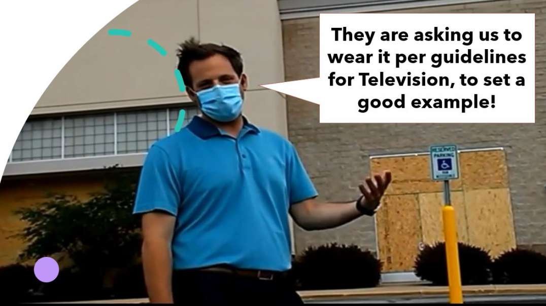 Reporter Busted for only Wearing Mask During Reports