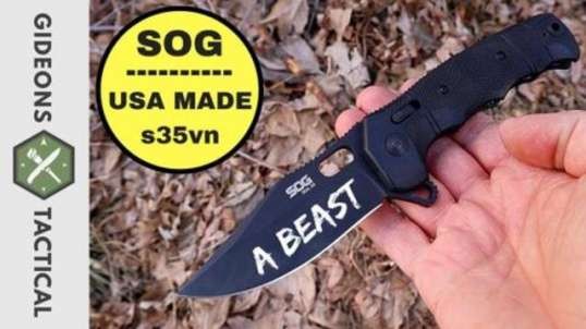 GideonsTactical Made In USA s35vn Beast SOG Seal XR Folding Knife