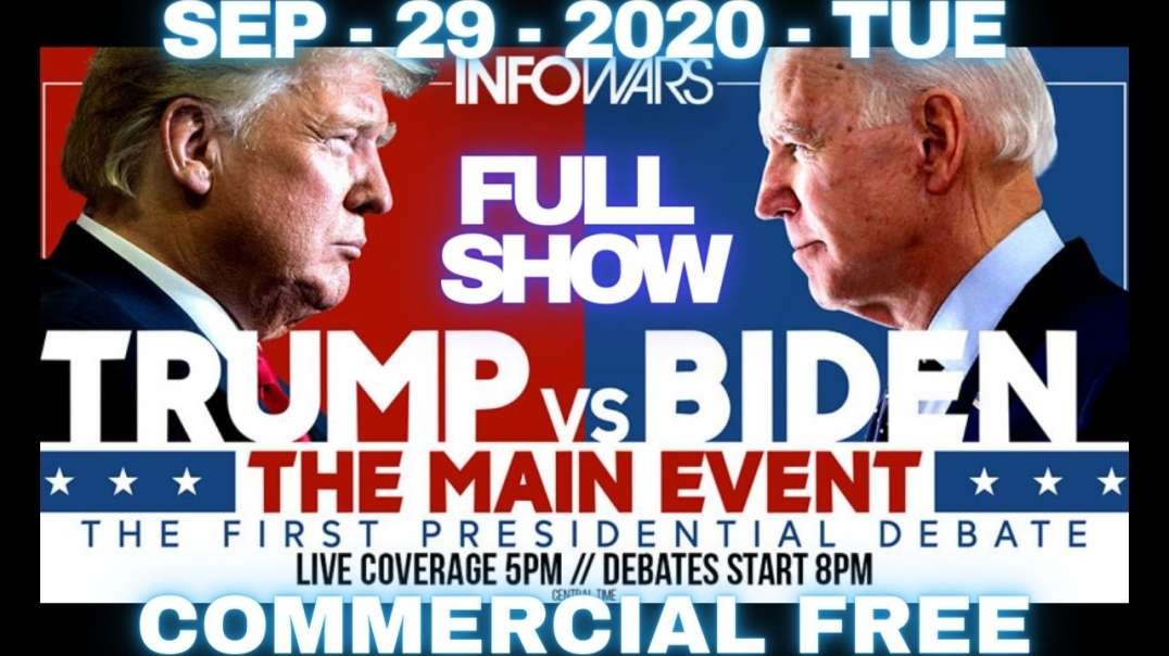 Full Trump vs Biden and Chris Wallace Debate 2020 - Commercial Free