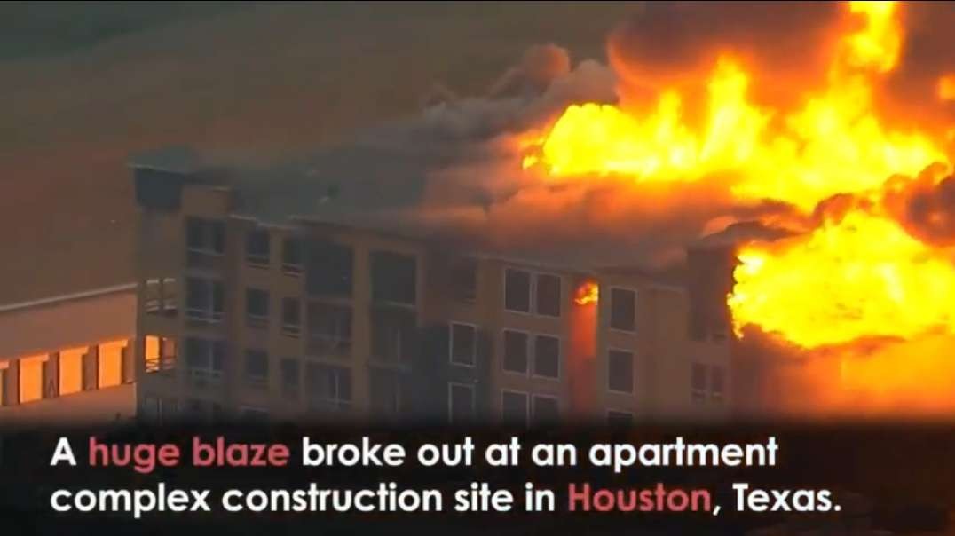 Fire Rips Through Houston Construction Site.mp4