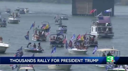 Thousands turn out for Trump boat and car rallies in Sacramento