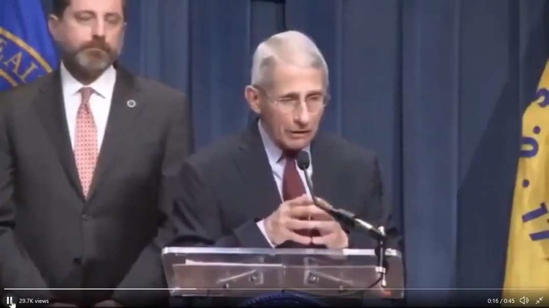 Anthony Fauci_ Asymptomatic Transmission NEVER Drives Outbreaks