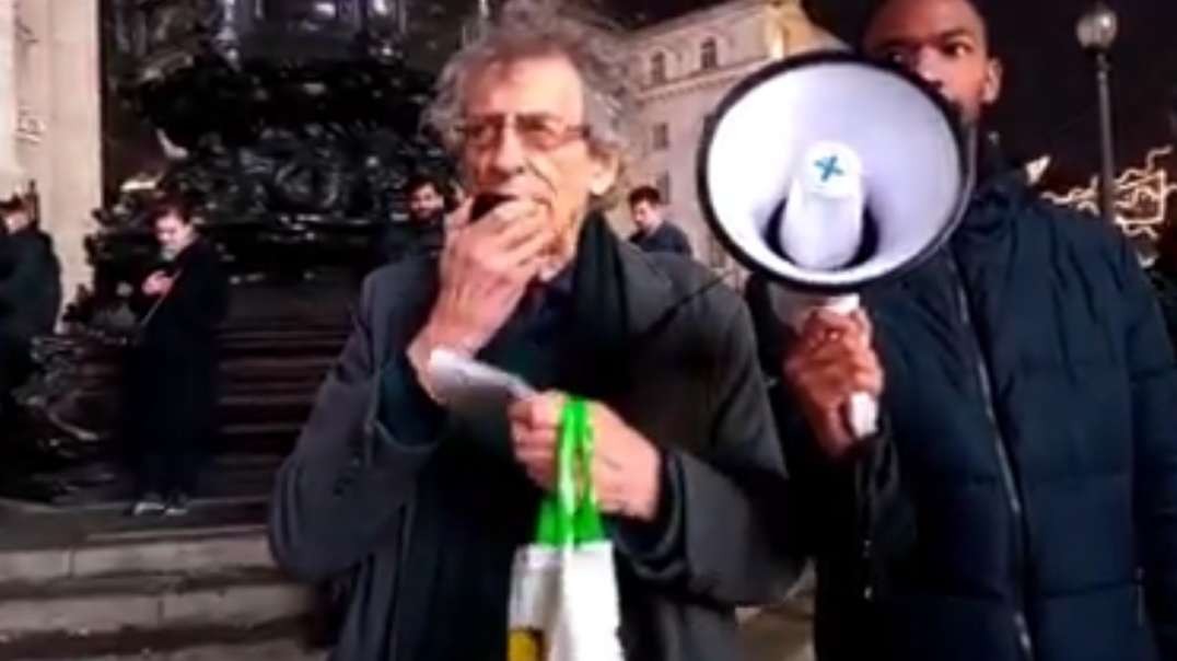 Piers Corbyn being arrested after giving a speech. London Anti Lockdown March 28/11/20