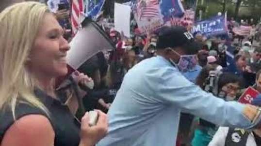 Georgia" episode 2": trump supporters rally and public discussion