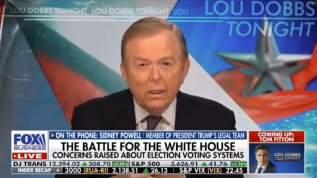 The Affidavit Sidney Powell With Lou Dobbs: SERIOUS CRIMINAL ELECTIONS FRAUD