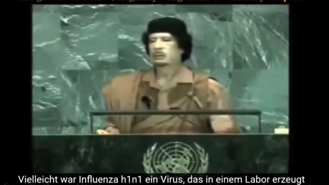 Qaddafi says they will invent virus and the antidote then sell it pretending they dont have it yet