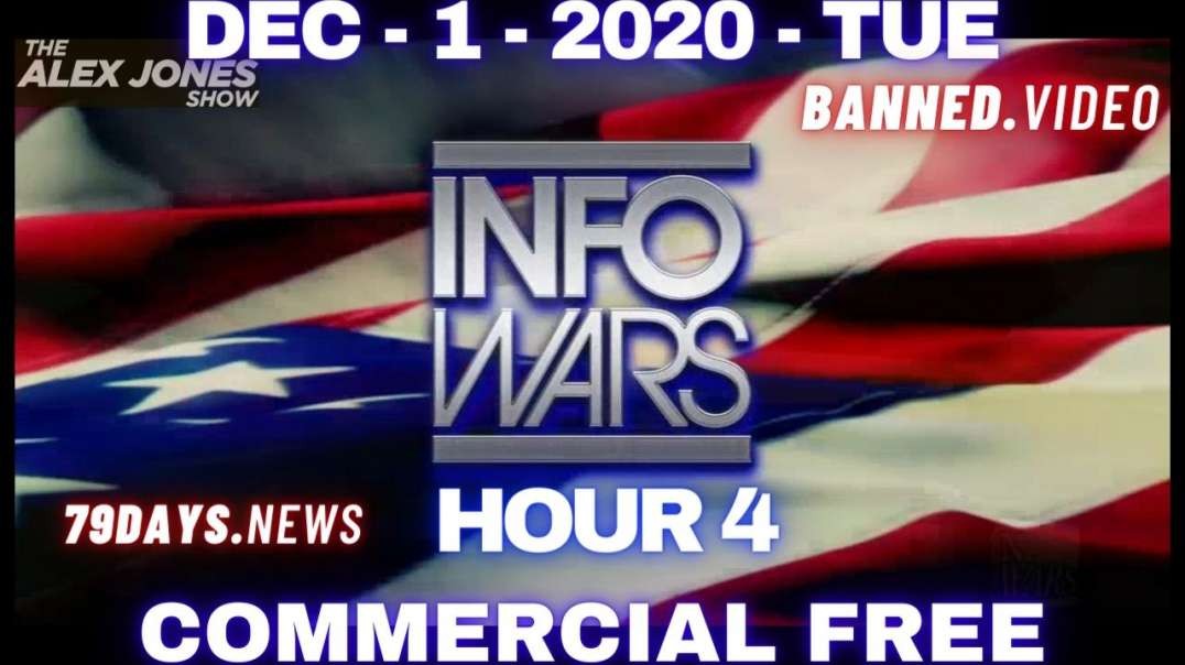 #AlexJonesShow HR4: Tops Lawyers Advise Trump to Declare "Martial Law," Hold New Election
