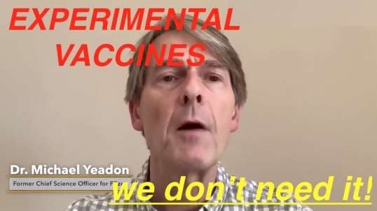 Former Pfizer VP and Chief Scientist’s Response to COVID Vaccine