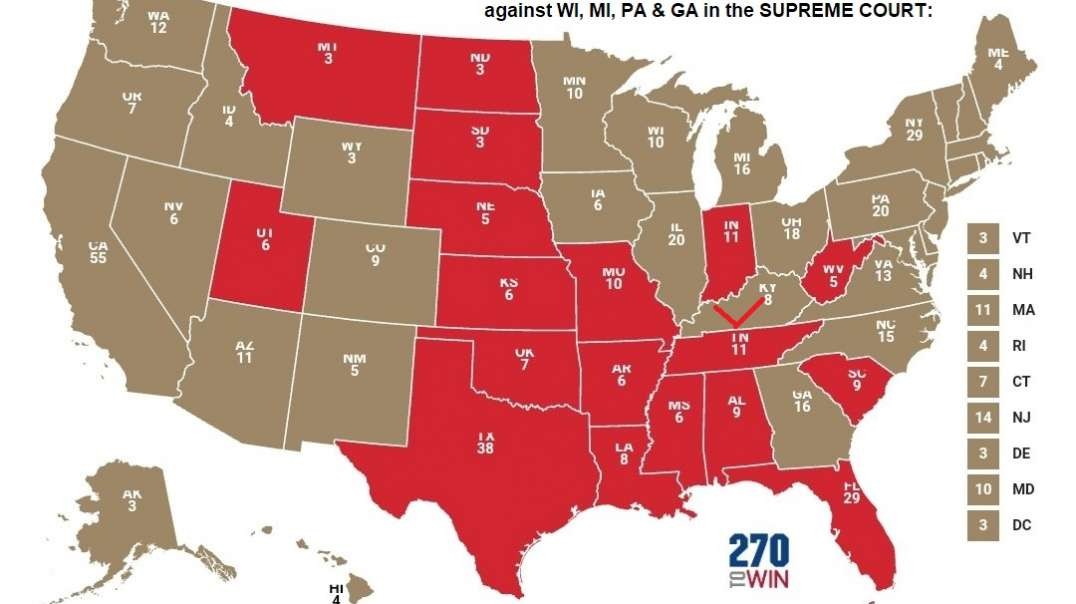 18 states & more coming to the Supreme Court on Trumps behalf for Unconstitutional elections