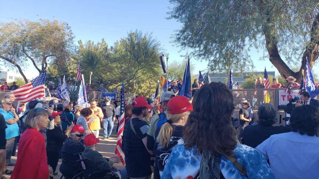 Ryan Hartwig From Project Veritas Speaking Phoenix Arizona Protest