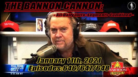 The Bannon Cannon: All WRP Daily Intro-Segments Combined - January 11th 2021