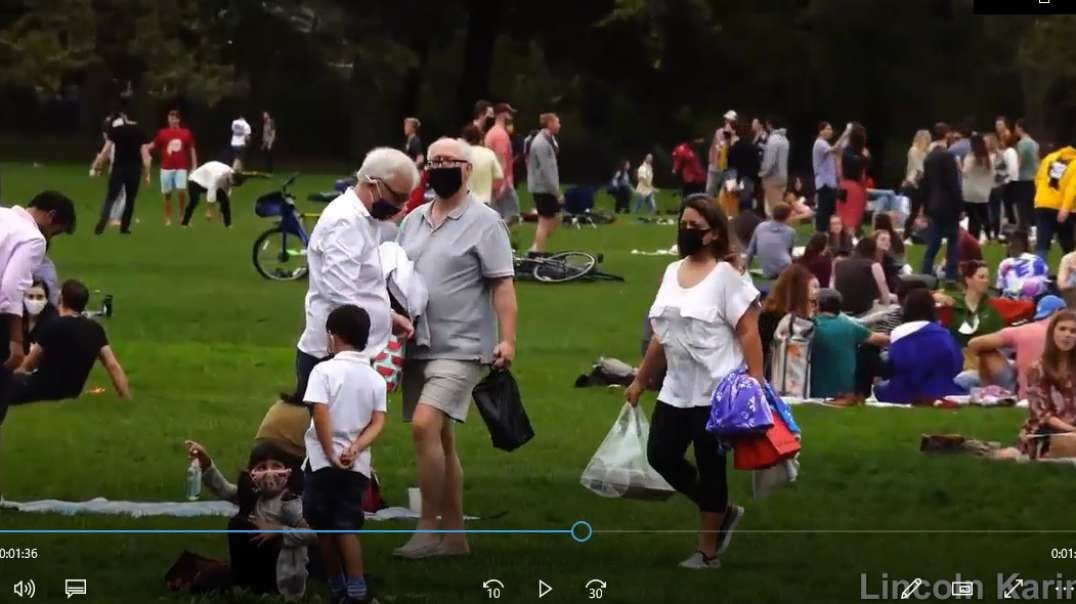 Oct 24th NYC Sheep Meadow Central Park Wearing Masks Outdoors Covid-19 Coronavirus Lockdown Pandemic.mp4
