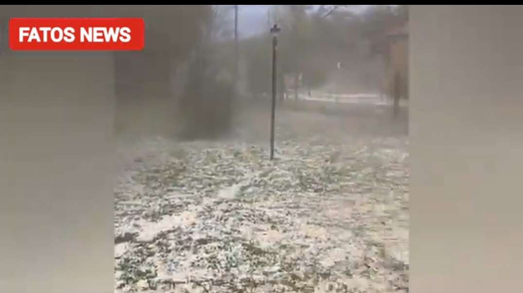 Tempestade forte de granizo em Anisacate, Cordoba.mp4