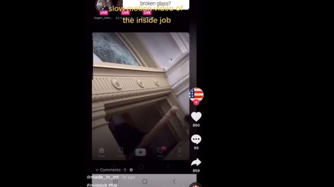 Antifa Handing Out Weapons To Their Comrades From Inside The US Capitol Jan 6th