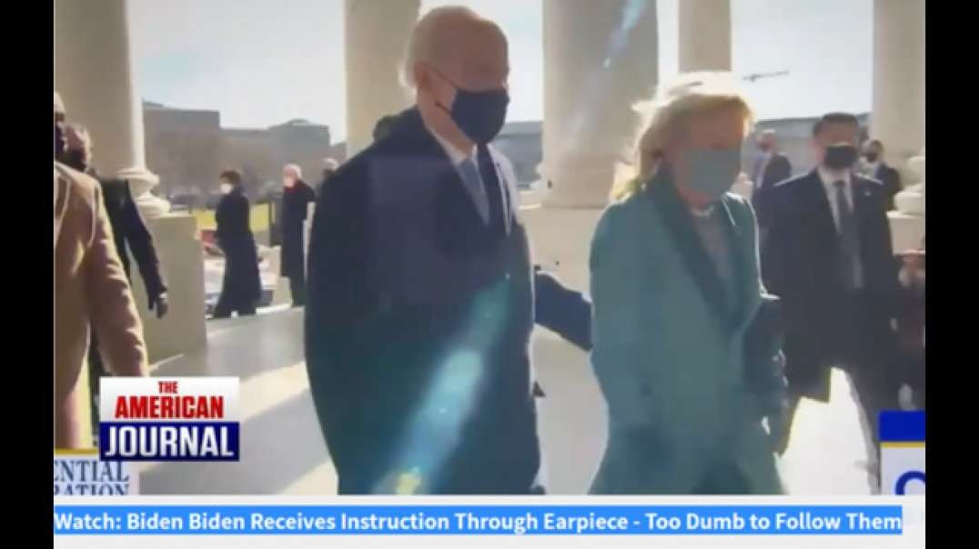 Watch - Biden Receives Instruction Through Earpiece - Too Dumb to Follow Them