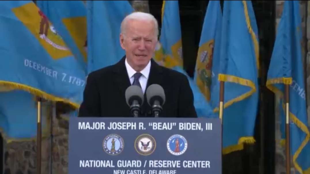 Biden departs Delaware, remembering son Beau: "We should be introducing him as president"
