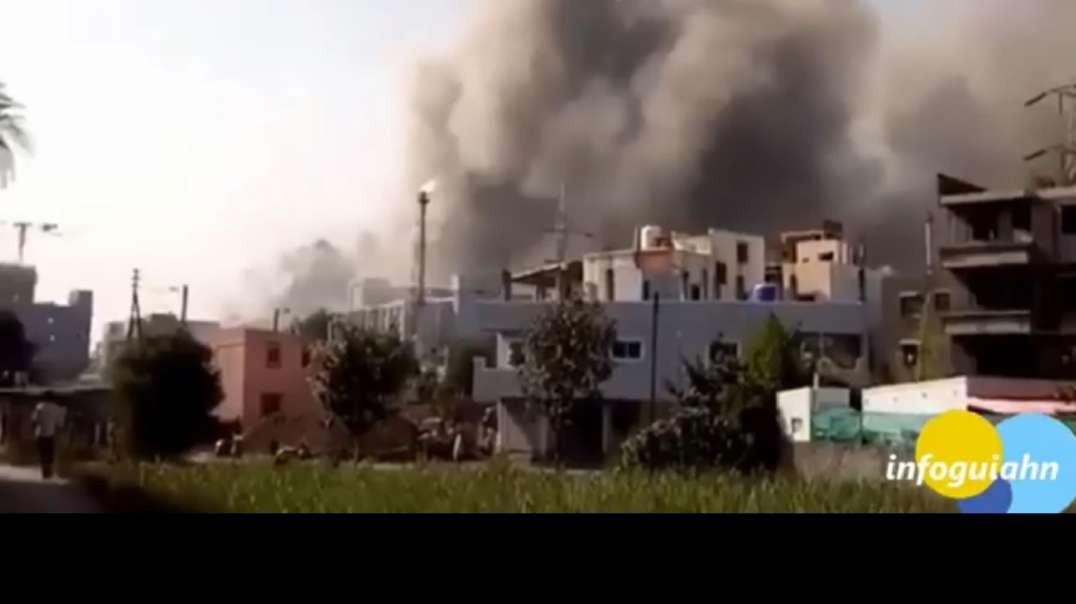Huge Terribly Fire Ocurred In The World's Largest Vaccine Factory. Disasters. Gr.mp4