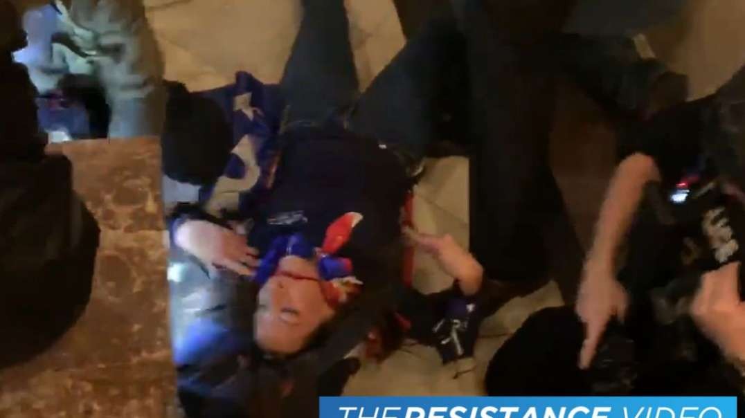 WARNING! GRAPHIC VIDEO - Female Trump Supporter Executed by -1.mp4