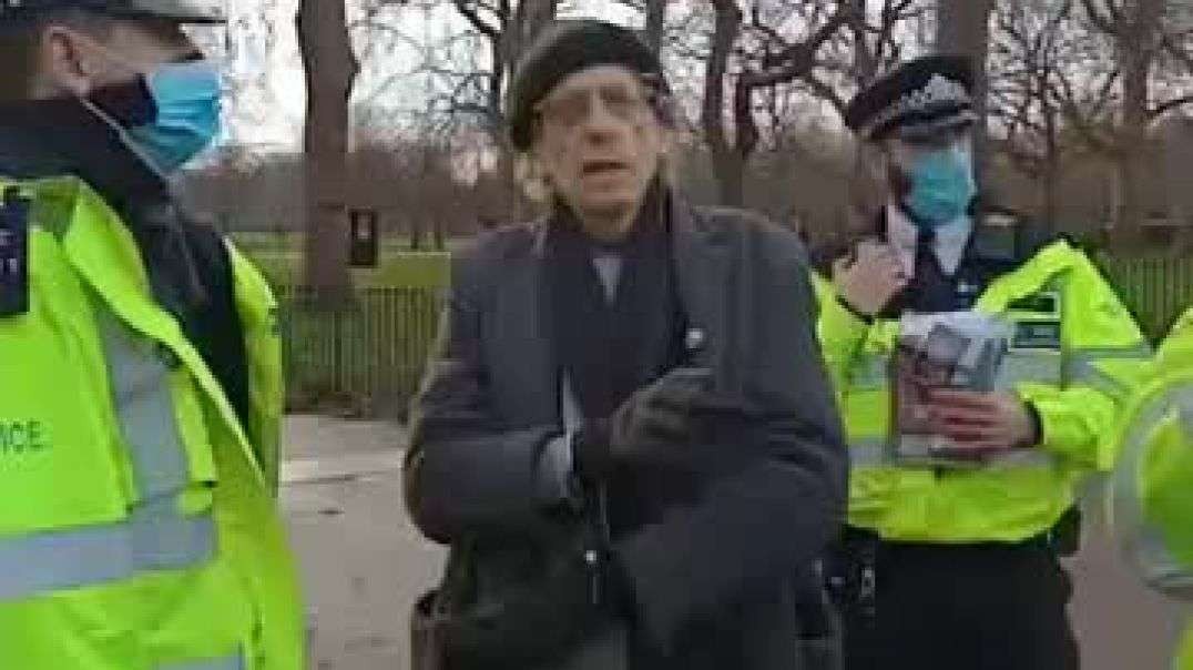 Piers Corbyn being arrested (again) - London Hyde Park Sat, 2/1/2021