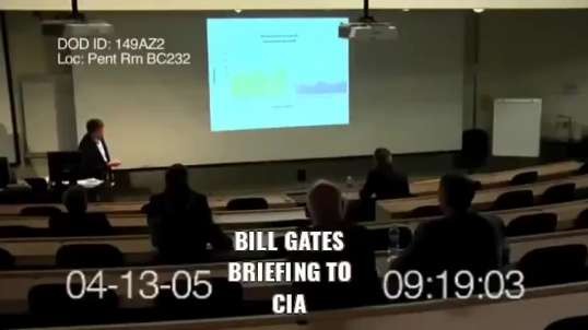 Bill Gates Briefs CIA on Developing Vaccine