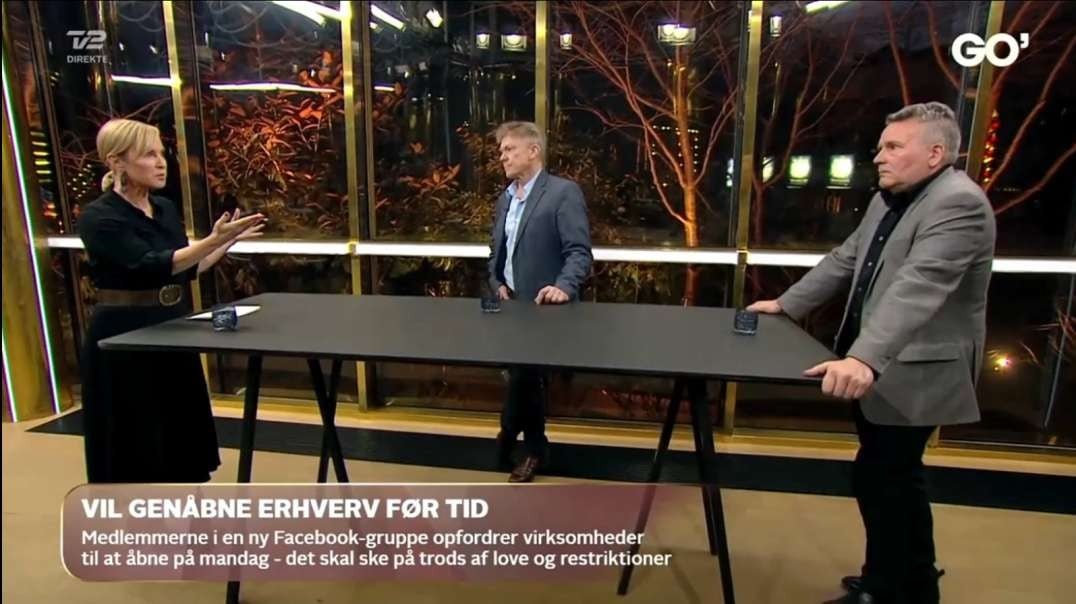 GO' aften LIVE - Vil genåbne før tid (TV2, 12. februar 2021)