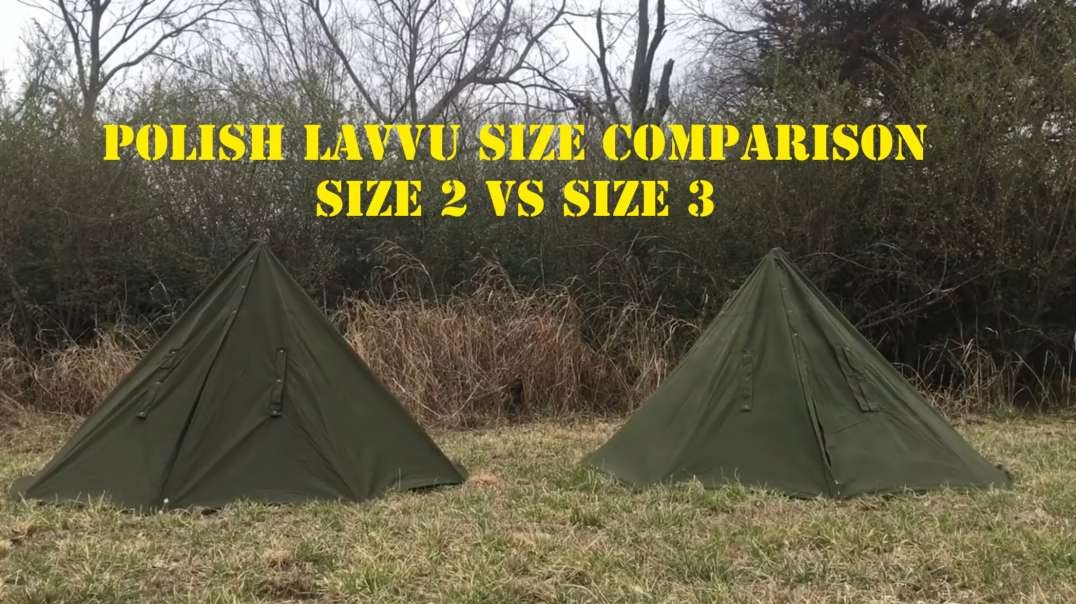 Polish Lavvu Size Comparison - Size 2 vs Size 3