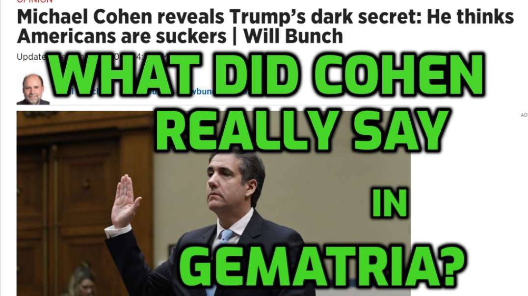 Michael Cohen via Gematria