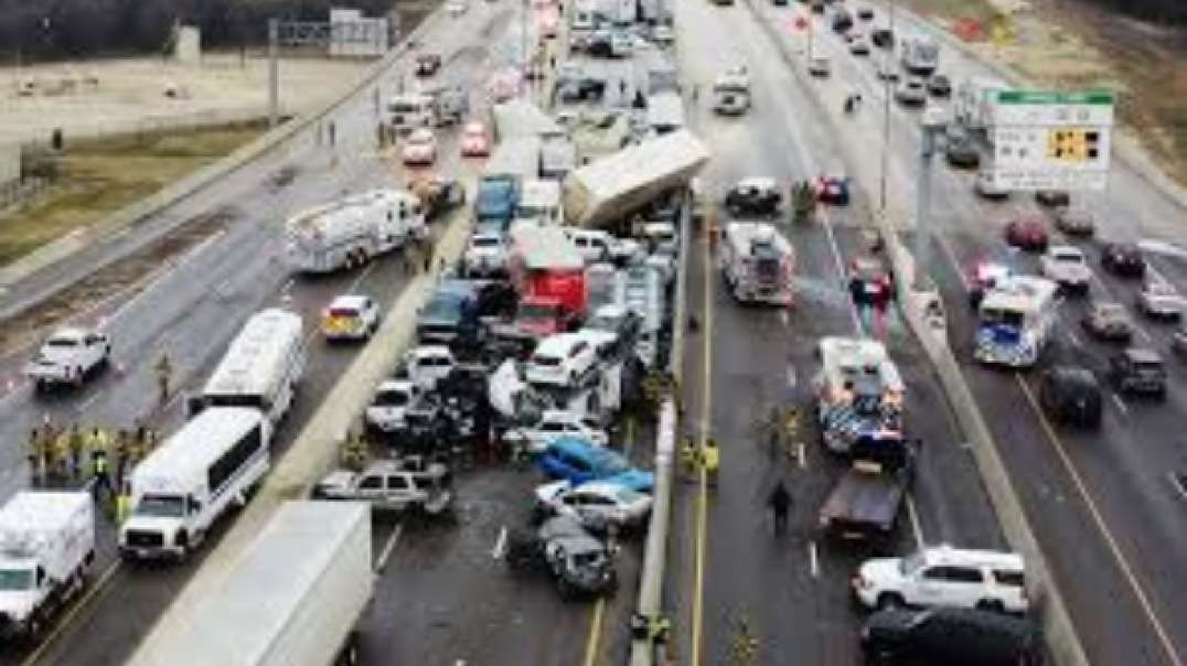 Car Pileup: Fort Worth TX