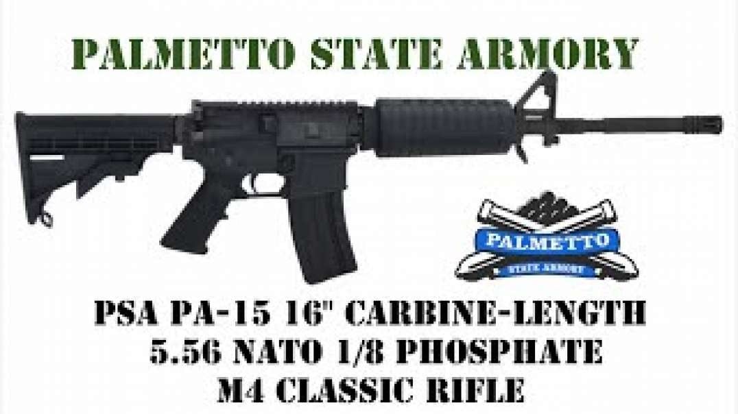 PSA PA-15 16" CARBINE-LENGTH 5.56 NATO 1/8 PHOSPHATE M4 CLASSIC REVIEW