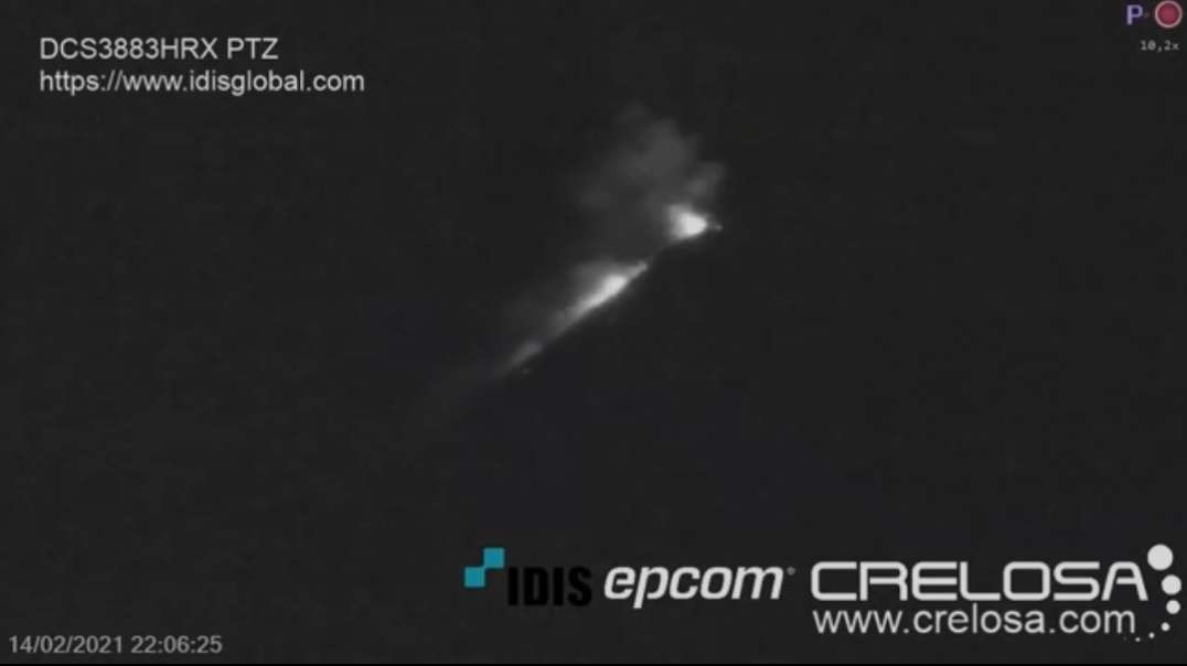 February 14, 2021, ~ Eruption-Lava Flow ~ Volcan De Fuego, Guatemala ~ Via Crelo.mp4