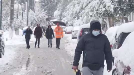 Greece blanketed by heaviest snowfall in 12 years