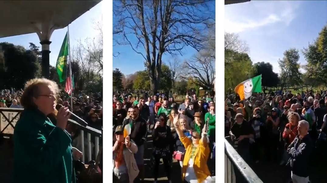 St Patricks Day, Wednesday the 17th March 2021, in Dublin's Herbert Park (Dublin 4)