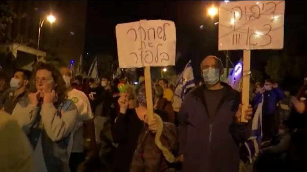 Thousands stage protest against Netanyahu ahead of Israel's election
