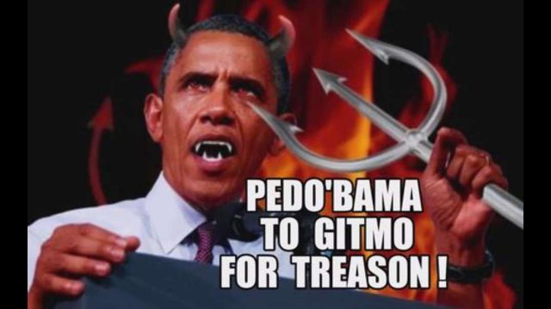 Q Trump Card! Obama to Gitmo for Treason Pedo Satanic Ritual Abuse! These People Are Sick! The End!.mp4