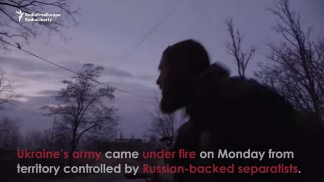 Dramatic Moment Ukrainian Soldiers Attacked With Automatic Grenade Launchers at .mp4