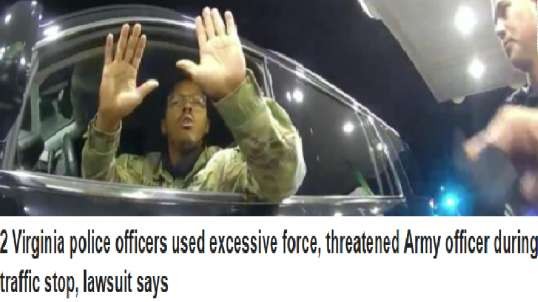 US Army Lieutenant  was assualted by POLICE