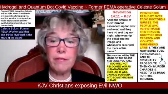 Hydrogel and Quantum Dot Covid Vaccine ~ Former FEMA operative Celeste Solum