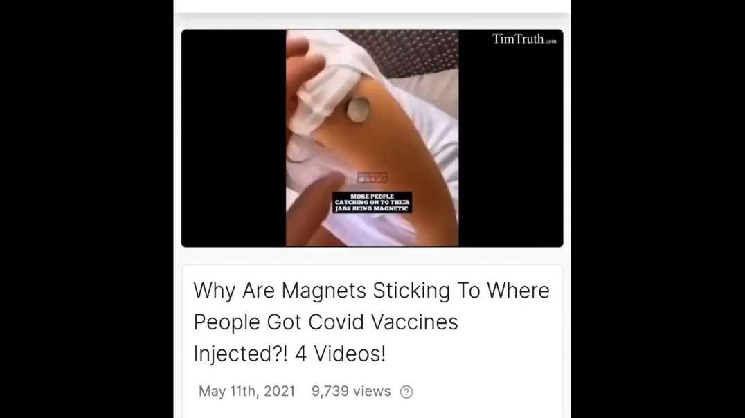 Magnets strangely sticks to vaccinated people!